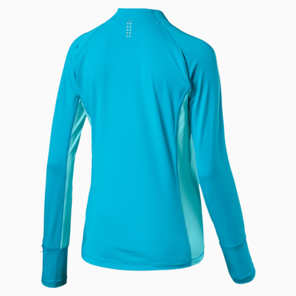 Women's long sleeve half zip running top discount