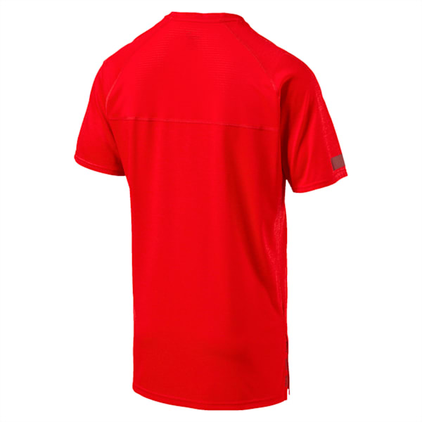 Bonded Tech Short Sleeve Men's Tee, Flame Scarlet Heather, extralarge-IND