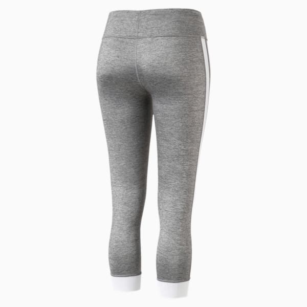 Explosive Heather 3/4 Women's Tights, Medium Gray Heather, extralarge-IND