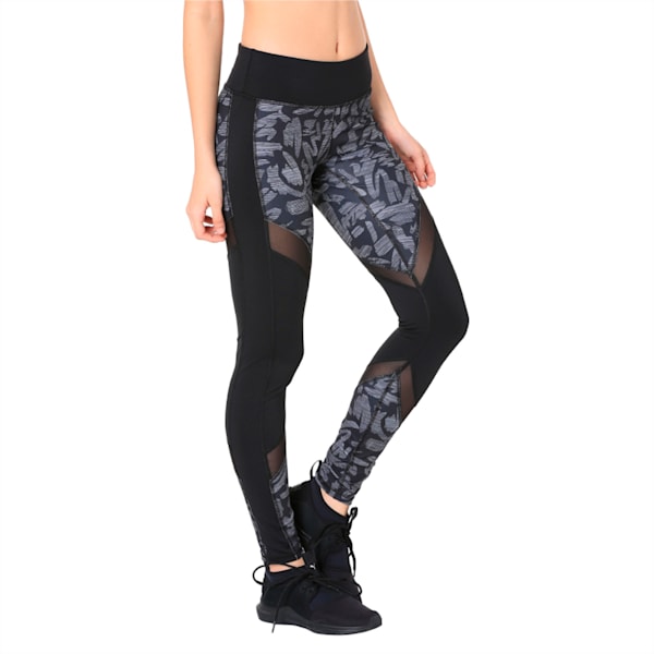 Clash Women's Tights, Puma Black-Oceanaire, extralarge-IND