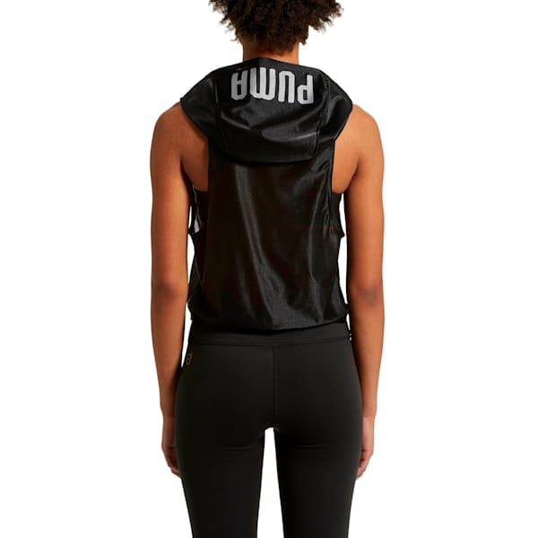 En Pointe Women's Sleeveless Hoodie, Puma Black, extralarge