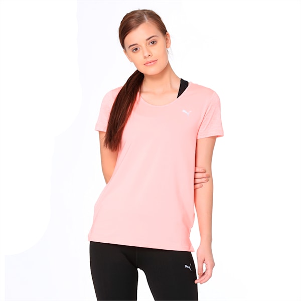 Layer Women's Training Top, Soft Fluo Peach, extralarge-IND