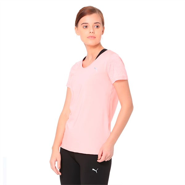 Layer Women's Training Top, Soft Fluo Peach, extralarge-IND