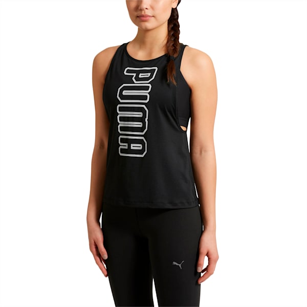 Spark Women's Tank Top, Puma Black, extralarge