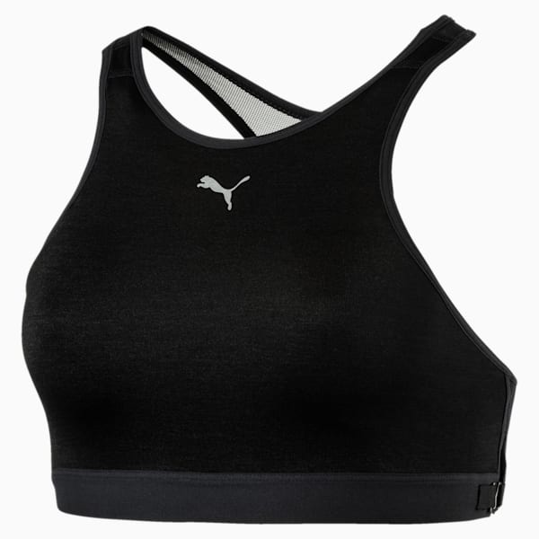 PWRUN FAST Women's Bra Top, Puma Black Heather, extralarge