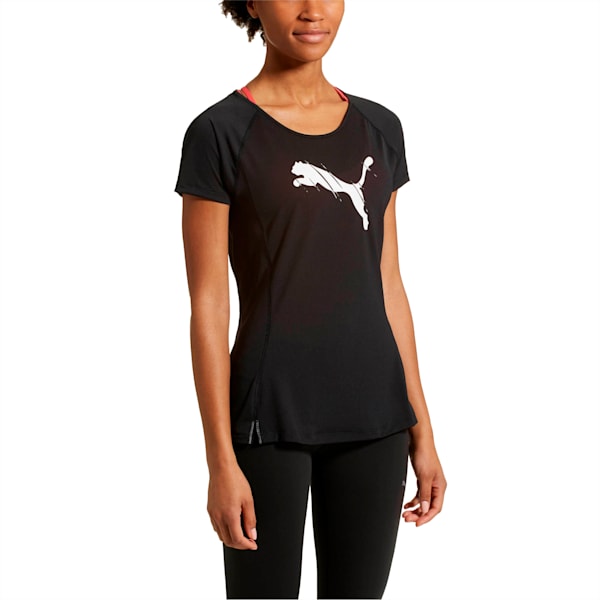 Core-Run Short Sleeve Women's T-Shirt, Puma Black, extralarge