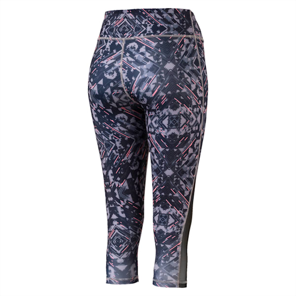 ALL EYES ON ME MESH Women's 3/4 Training Tights, Puma Black-Rock Ridge Euphoria, extralarge-IND