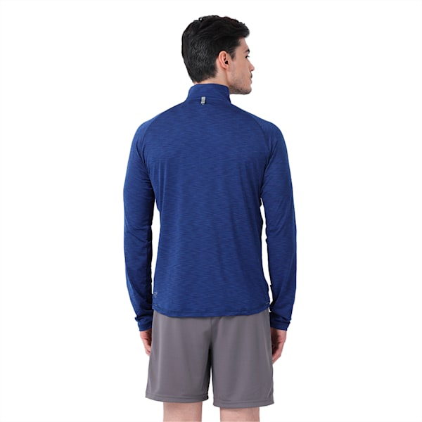 Core-Run LS HZ Tee, Blue Depths Heather, extralarge-IND