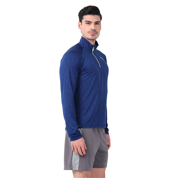 Core-Run LS HZ Tee, Blue Depths Heather, extralarge-IND