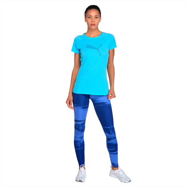 Core-Run S S Logo Tee W, Nrgy Turquoise, extralarge-IND