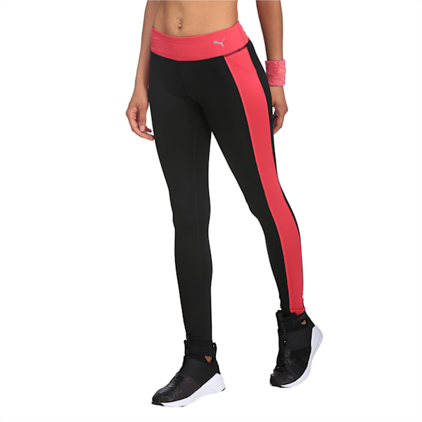 Women's Training Tights, Puma Black-Love Potion, extralarge-IND