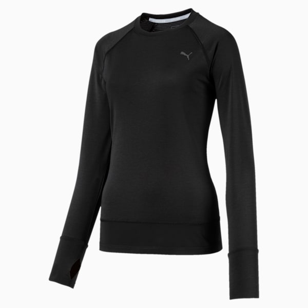 Winter Long Sleeve Women's Training Top, Puma Black, extralarge