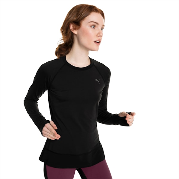 Winter Long Sleeve Women's Training Top, Puma Black, extralarge