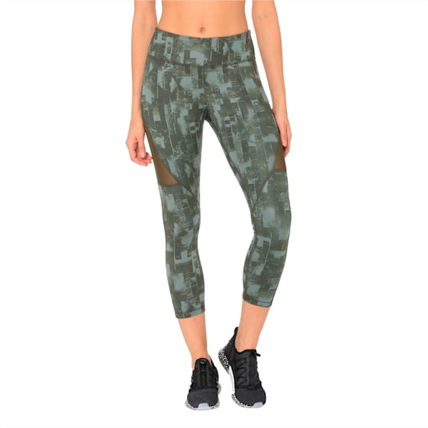 Explosive 3 4 Graphic Tight iron gate-pu, laurel wreath-forest night, extralarge-IND