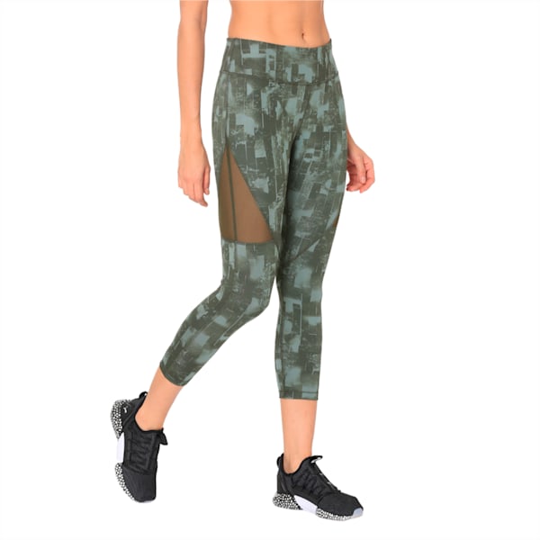 Explosive 3 4 Graphic Tight iron gate-pu, laurel wreath-forest night, extralarge-IND