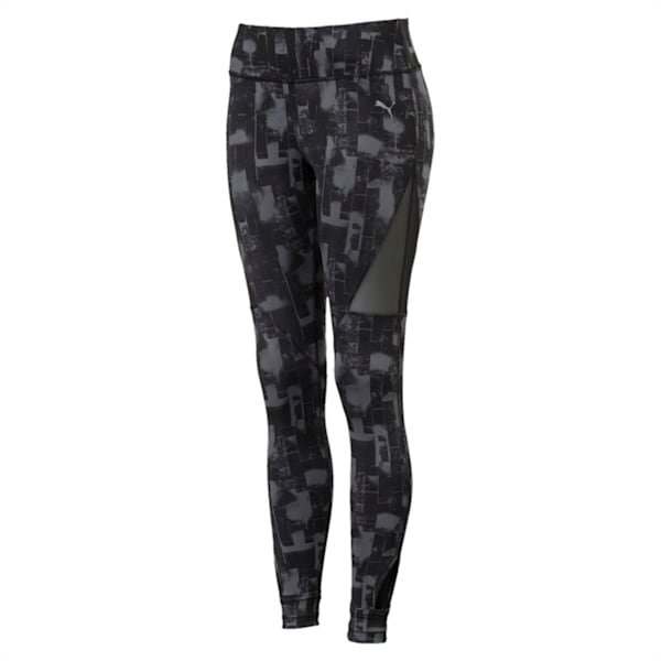 Training Women's Explosive 7/8 Graphic Tights, Puma Black-iron gate, extralarge-IND