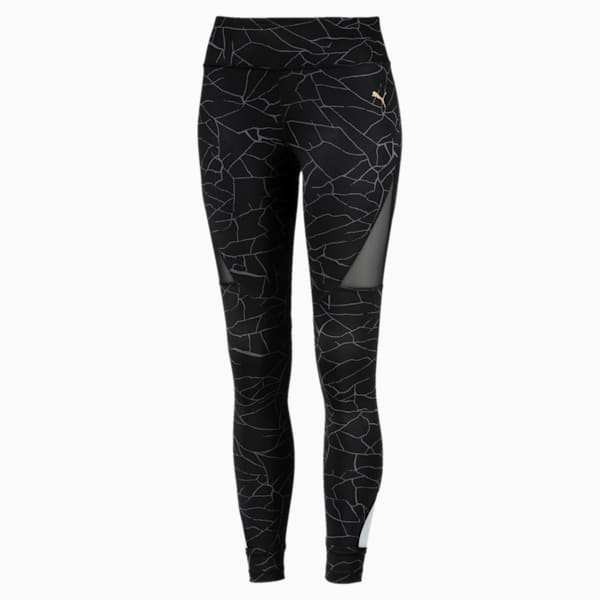 Training Women's Explosive 7/8 Graphic Tights, Puma Black, extralarge