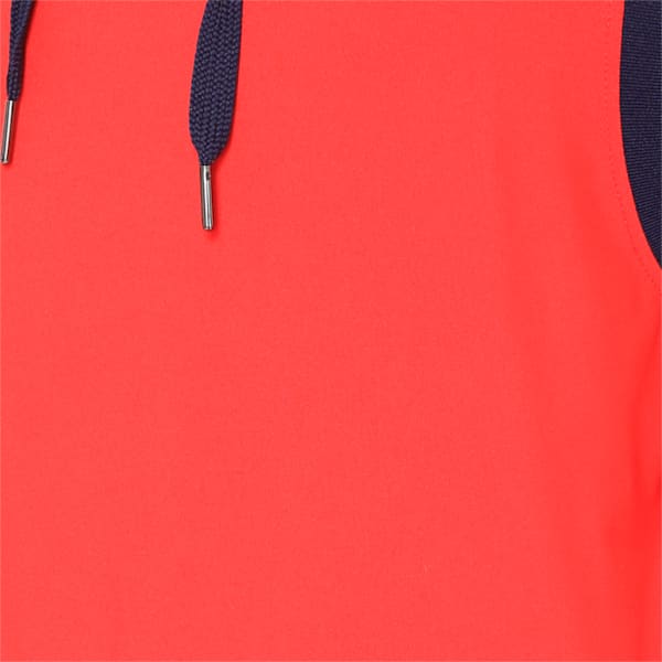 A.C.E. Sleeveless Women's Hoodie, Ribbon Red-Peacoat