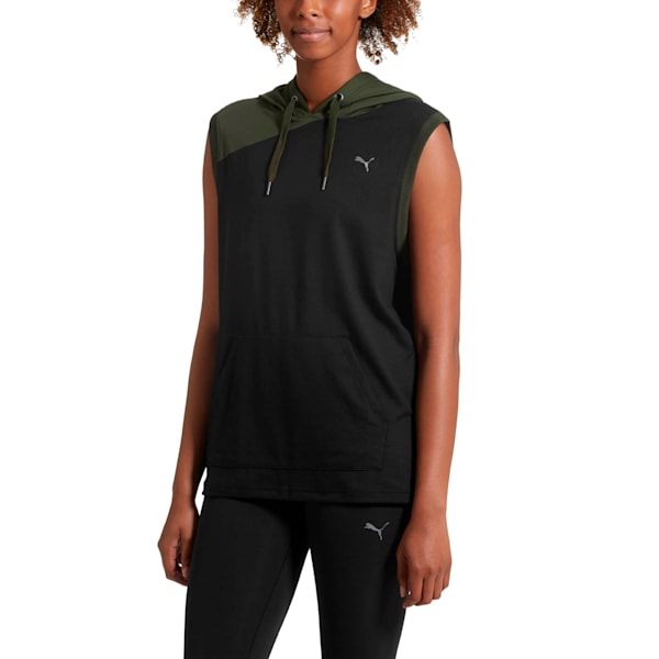 Puma sleeveless hoodie women's cheap