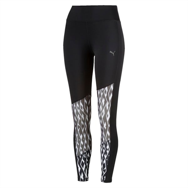 Always On Graphic 7/8 Women's Tights, Puma Black-Puma White, extralarge-IND