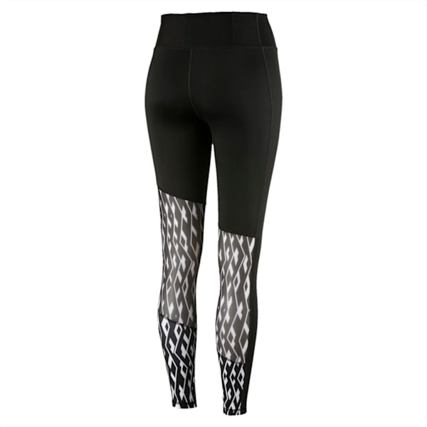 Always On Graphic 7/8 Women's Tights, Puma Black-Puma White, extralarge-IND
