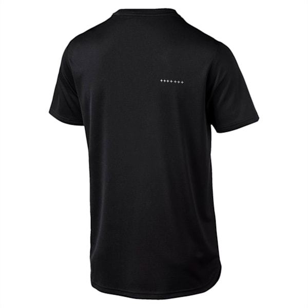 IGNITE Graphic Men's Running Tee, Puma Black-Iron Gate print Q3, extralarge-IND