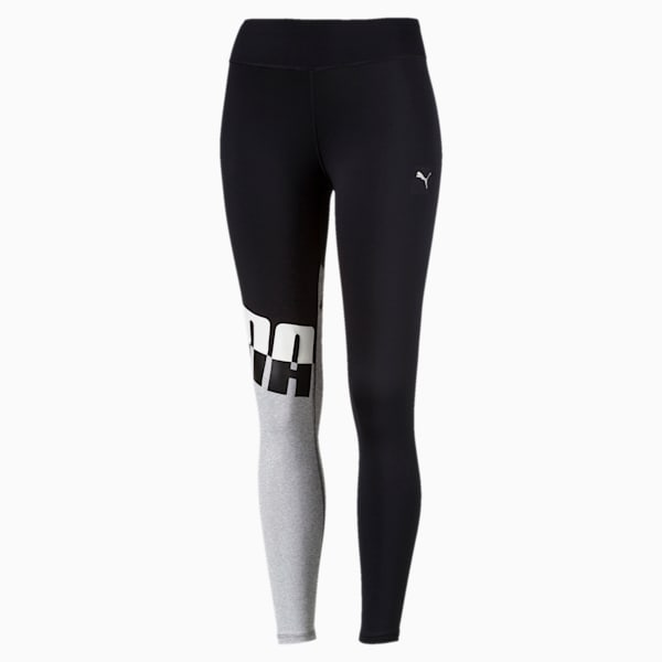 Training Women's A.C.E. All Me 7/8 dryCELL Tights, Puma Black-Light Gray Heather, extralarge-IND