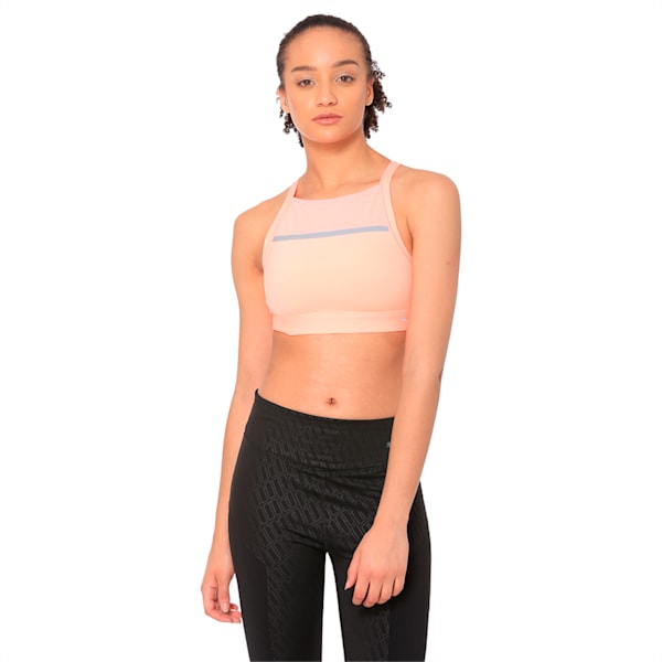 Speed High Impact Women's Bra, Bright Peach, extralarge-IND