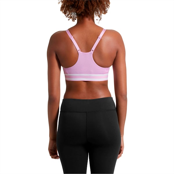 Logo Women's Mid Impact Bra, Orchid, extralarge