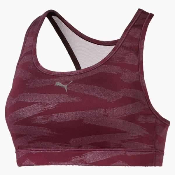 4Keeps Graphic Women's Sports Bra, fig-magenta haze, extralarge-IND