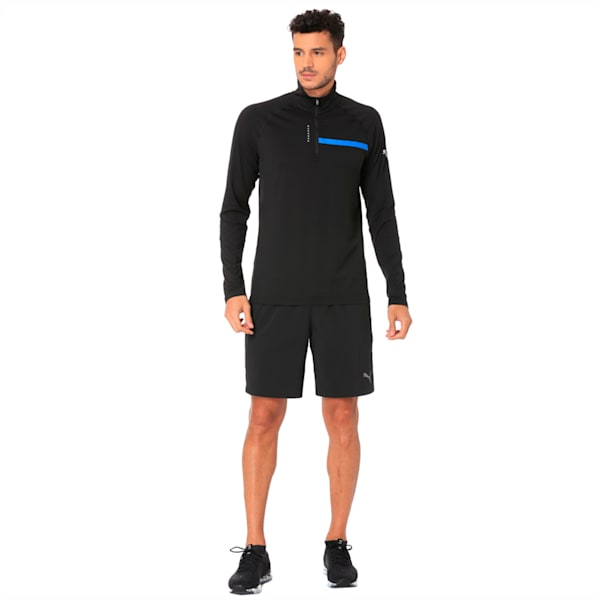 Ignite Half Zip Men's Top, Puma Black-strong blue, extralarge-IND