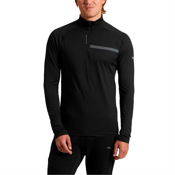 Ignite Men’s Half Zip Top, Puma Black, extralarge