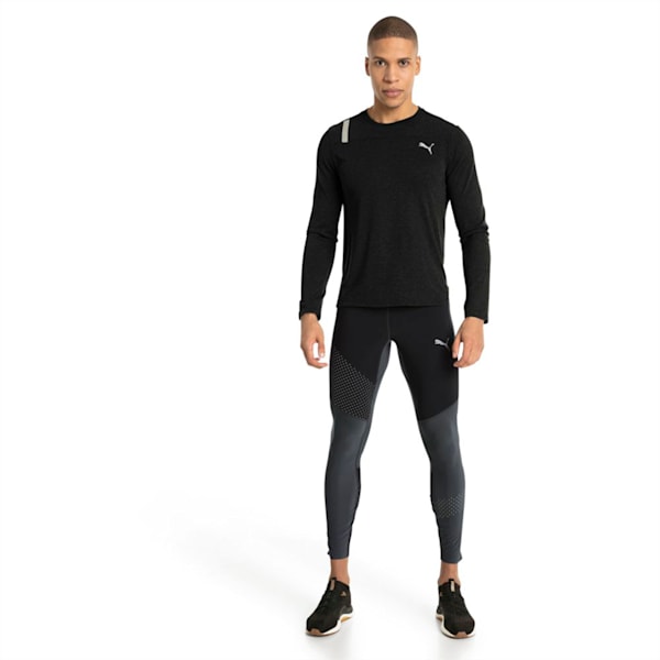 Warming Long Sleeve Men's Training Top, Puma Black Heather, extralarge-IND