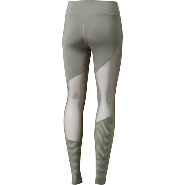 Punch Long Women's Leggings, Castor Gray, extralarge