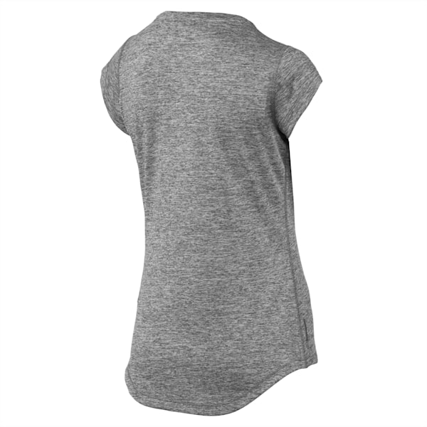 Heather Cat V-neck Women's Training T-Shirt, Medium Gray Heather, extralarge-IND