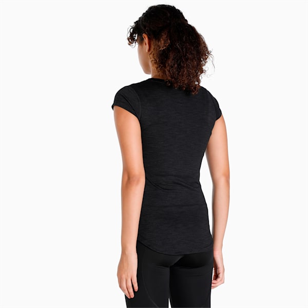 Heather Cat Tee, Puma Black Heather, extralarge-IND