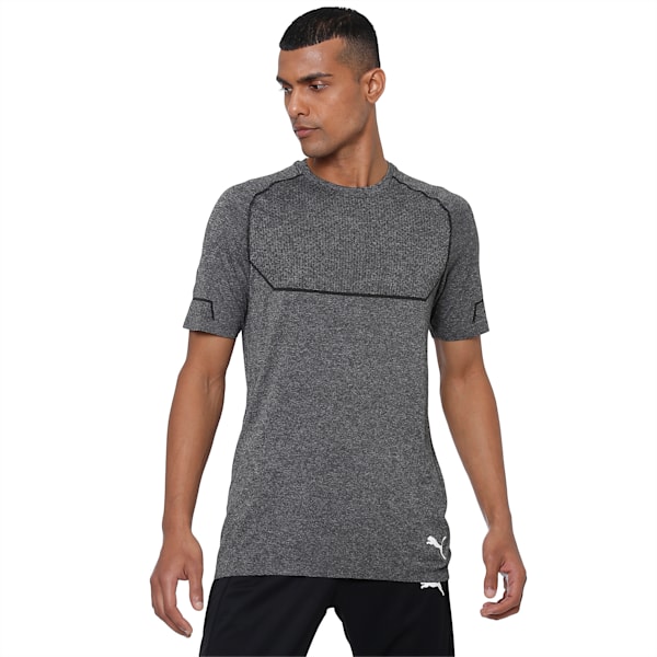 Energy evoKNIT Men's Training T-Shirt, Puma Black Heather, extralarge-IND