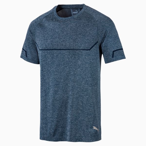 Energy Seamless Men's Training Tee, Gibraltar Sea Heather, extralarge