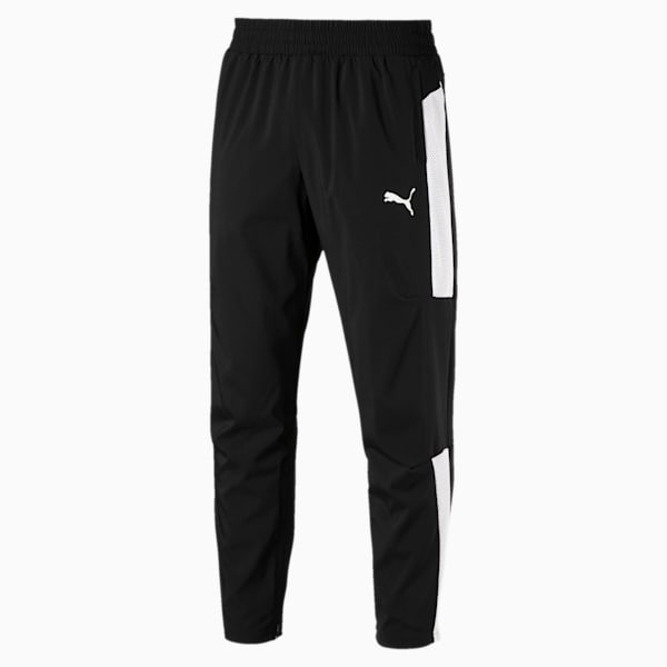 Energy Blaster Men's Woven Pants, Puma Black-Puma White, extralarge