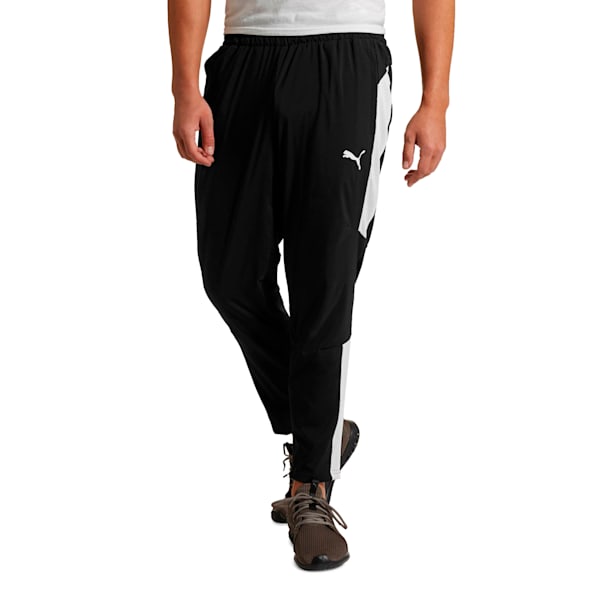 Energy Blaster Men's Woven Pants, Puma Black-Puma White, extralarge