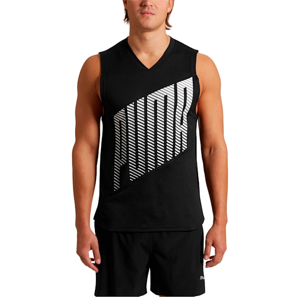 A.C.E. Men’s Sleeveless Tee, Puma Black, extralarge