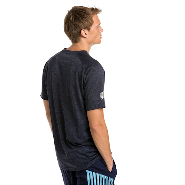 The CAT Heather Men's Training Tee, Peacoat Heather, extralarge-IND