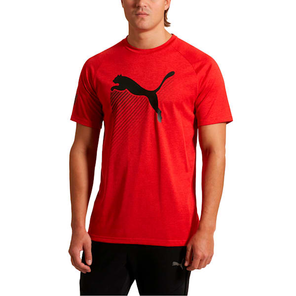 The Cat Men’s Heather Tee, High Risk Red Heather, extralarge