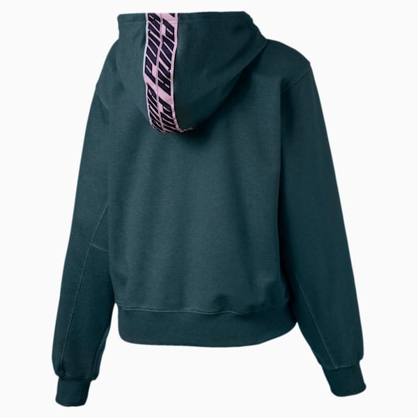 Feel It Cover Up Women’s Half Zip Hoodie, Ponderosa Pine Heather, extralarge