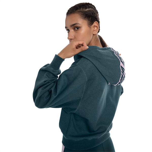 Feel It Cover Up Women’s Half Zip Hoodie, Ponderosa Pine Heather, extralarge