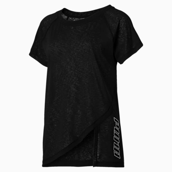 SpotLite Women's Performance Tee, Puma Black, extralarge