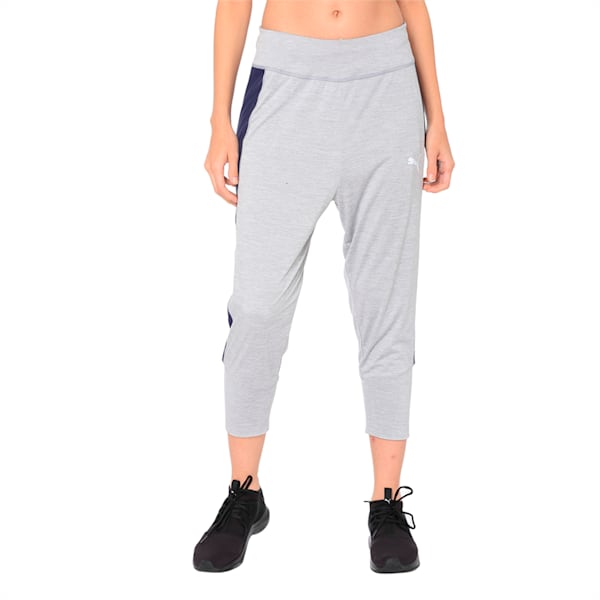 Knockout Woven Women's 3/4 Pants, Light Gray Heather, extralarge-IND