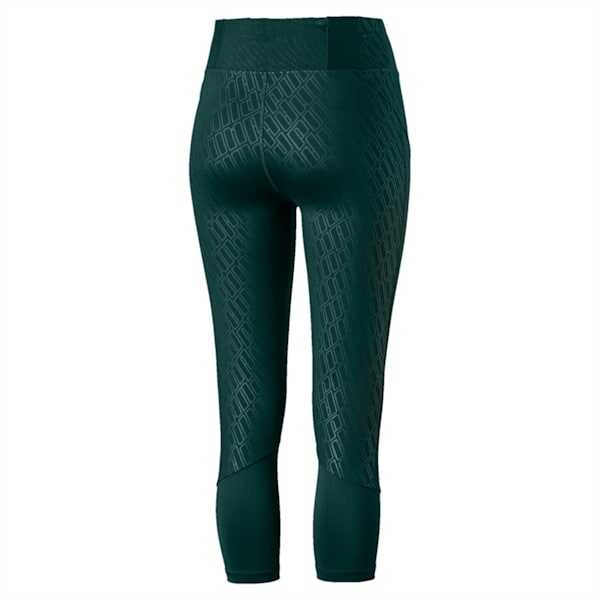 Bold Graphic 3/4 Women's Training Tights, Ponderosa Pine-Emboss, extralarge-IND