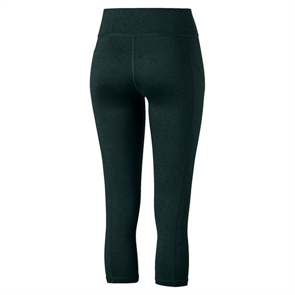 Yogini Logo 3/4 Women's Tights, Ponderosa Pine Heather, extralarge-IND