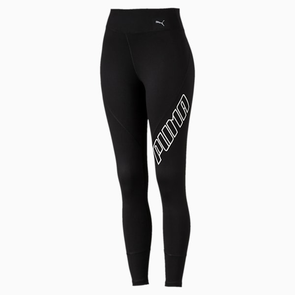 Yogini Logo Women's 7/8 Leggings, Puma Black, extralarge